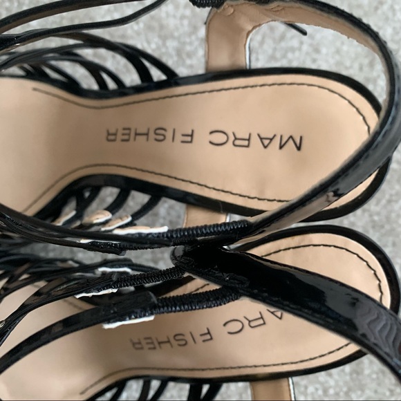 Marc Fisher “Hoken” Black Synthetic Heels-Size 6.5 - Picture 7 of 15
